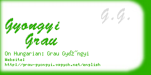 gyongyi grau business card